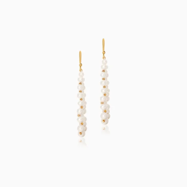 Modern 18K Yellow Gold Earrings – Danah Collection - Image 2