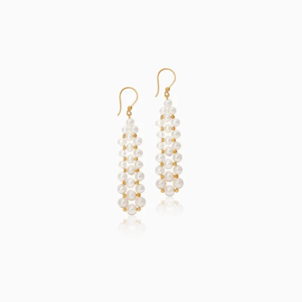 Modern 18K Yellow Gold Earrings – Danah Collection