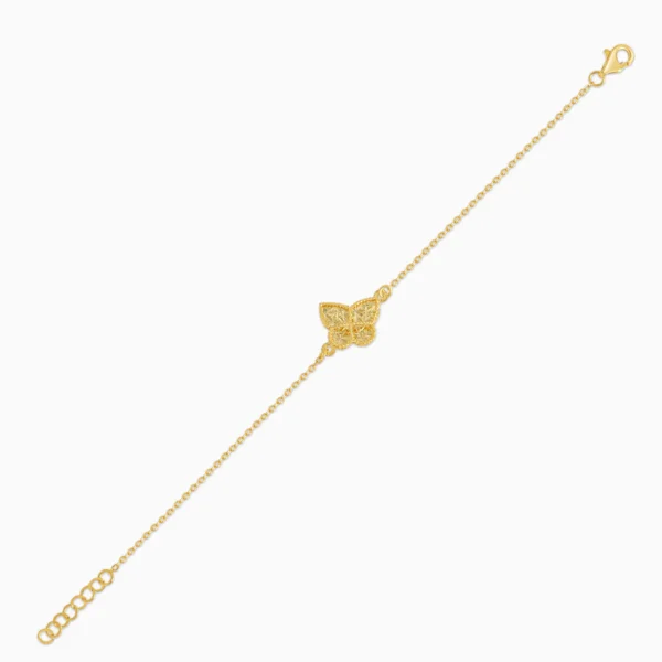18K Yellow Gold Kids’ Butterfly Bracelet – Farfalla Collection - Image 4
