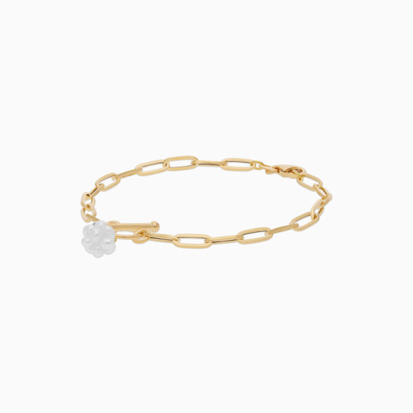18K Gold Pearl Bracelet - Image 4